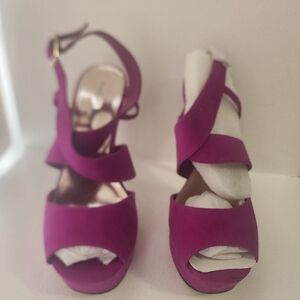 Brand NEW Madden Girl Fuchsia Strappy Open-Toe Heels